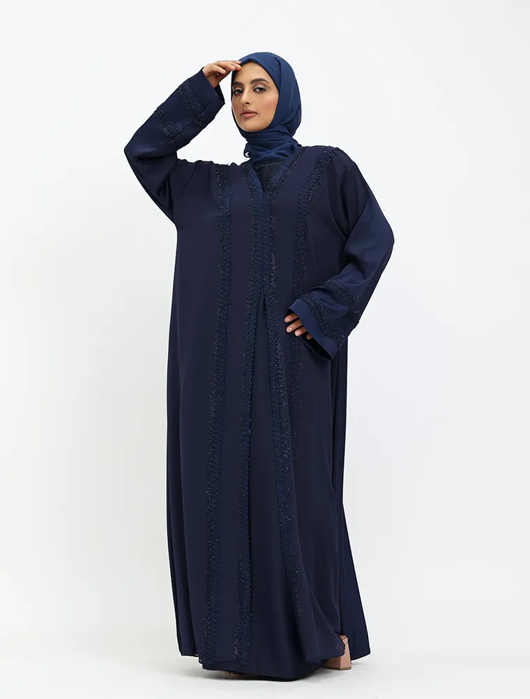 Navy Noora Abaya